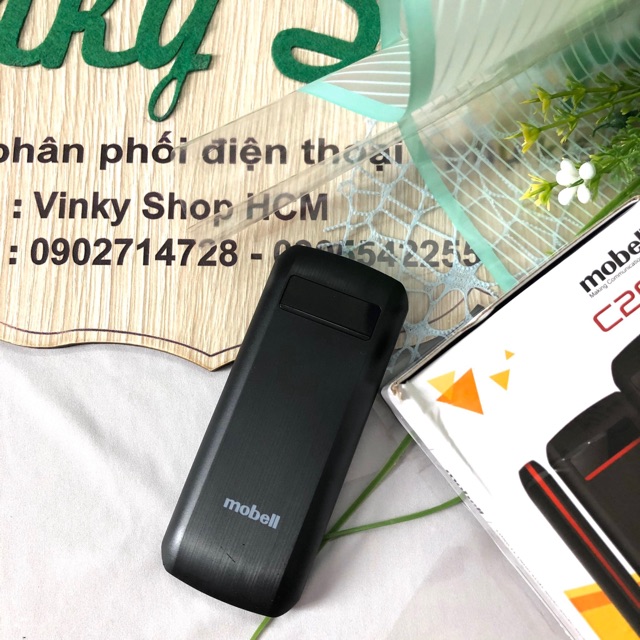 Điện thoại Mobell C206 có chức năng ghi âm cuộc gọi 2 sim 2 sóng mới Full box Bảo hành 12 tháng - Hãng chính hãng