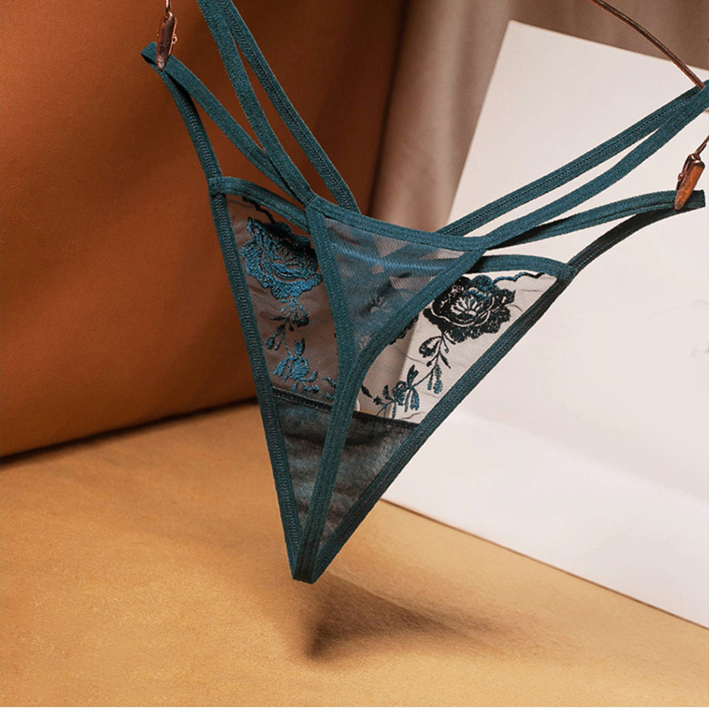 Quần Lót Nữ Thêu Hoa Dây Đan Chéo Sau2Life