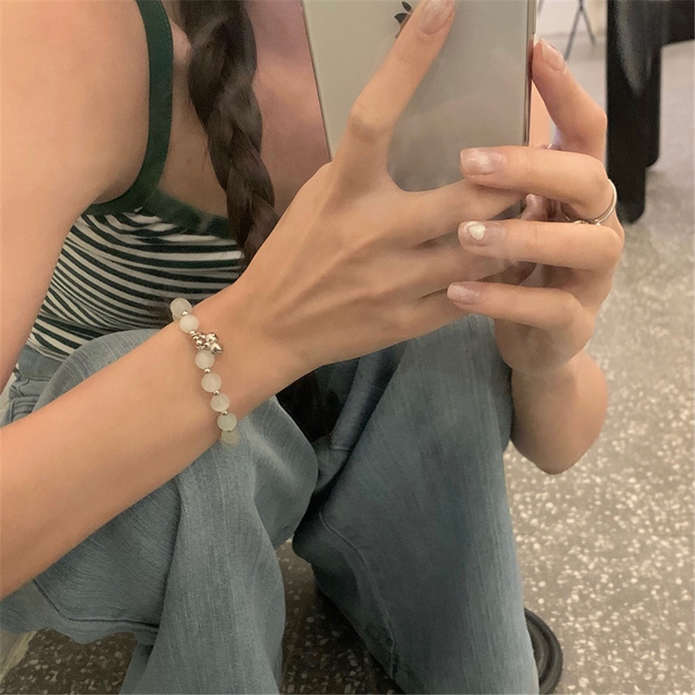 Vòng Tay May Mắn Yanqueens  Đính Đá Opal Thời Trang Cho Cặp Đôi