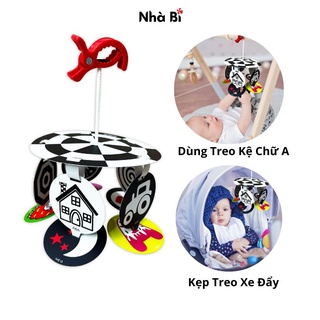Đồ Chơi Treo Nôi Cũi Đen Trắng Kích Thích Thị Giác Cho Trẻ Sơ Sinh  Có Kẹp Dùng Treo Được Kệ Chữ A - Lalala Baby