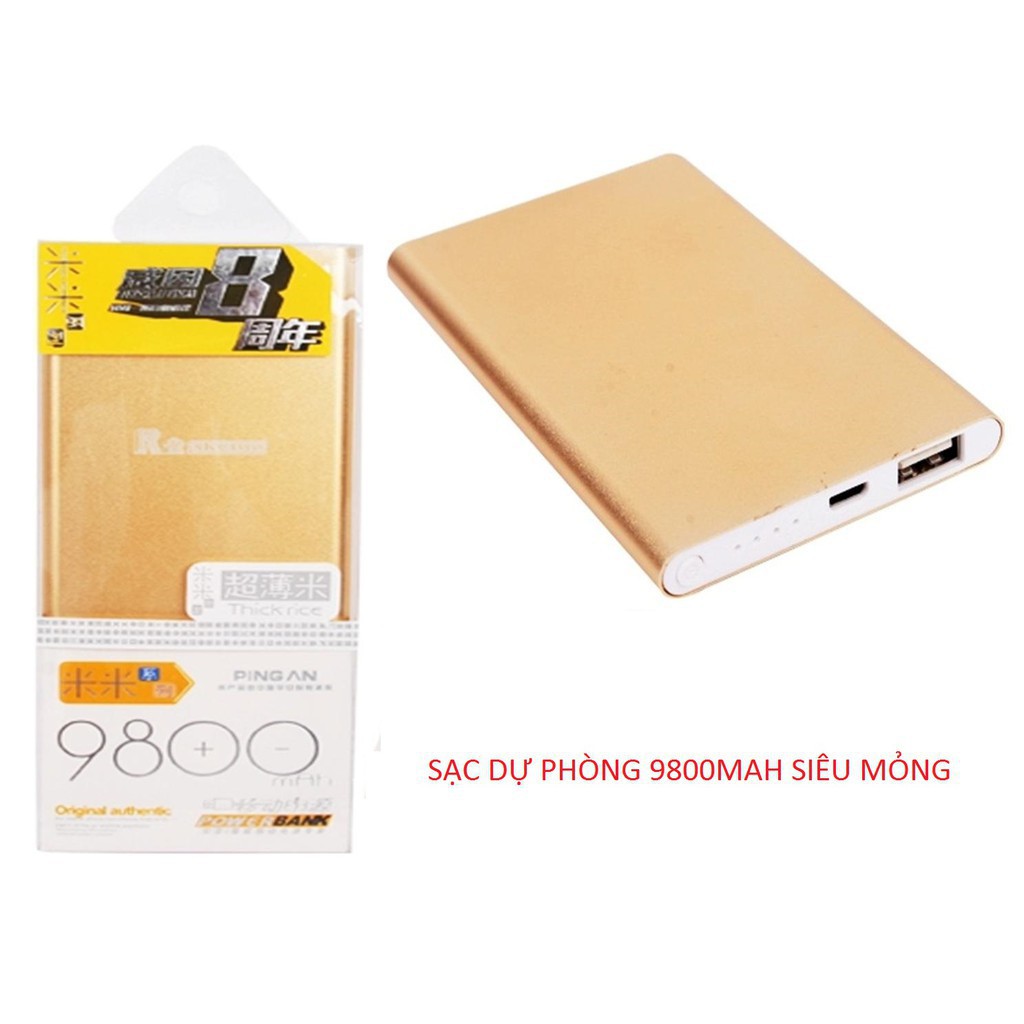 Pin sạc dự phòng PINGAN dung lượng 9800mah - Bảo hành 1 đổi 1 trong 12 tháng