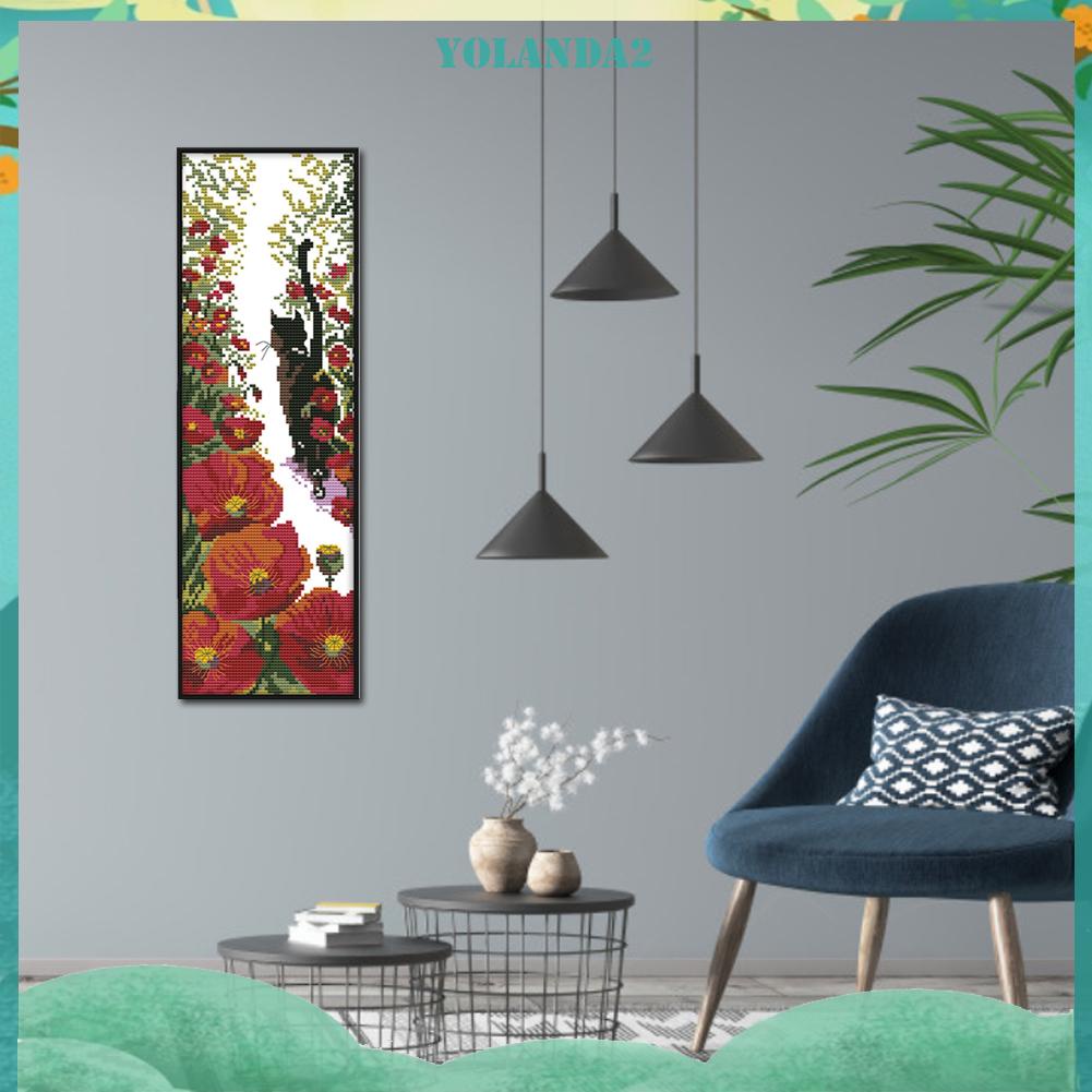 Bộ 14 Tranh Thêu Chữ Thập Họa Tiết Độc Đáo Trang Trí Tường