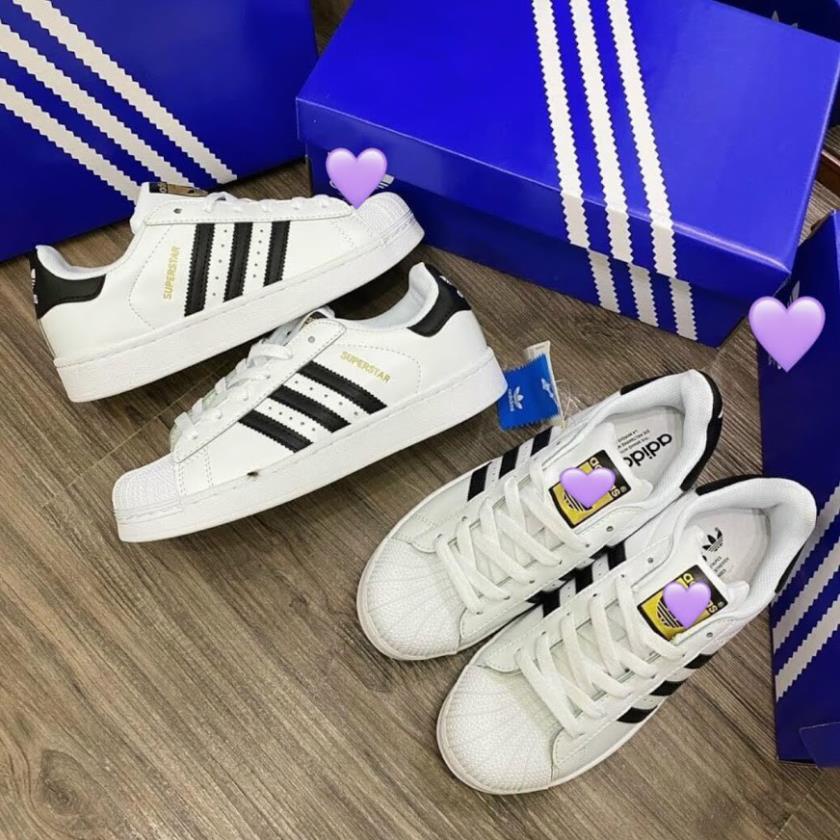 Giày thể thao mũi sò trắng 3 sọc [ FULL BOX BILL] da mềm êm chân luôn hot hit 2021 | BigBuy360 - bigbuy360.vn