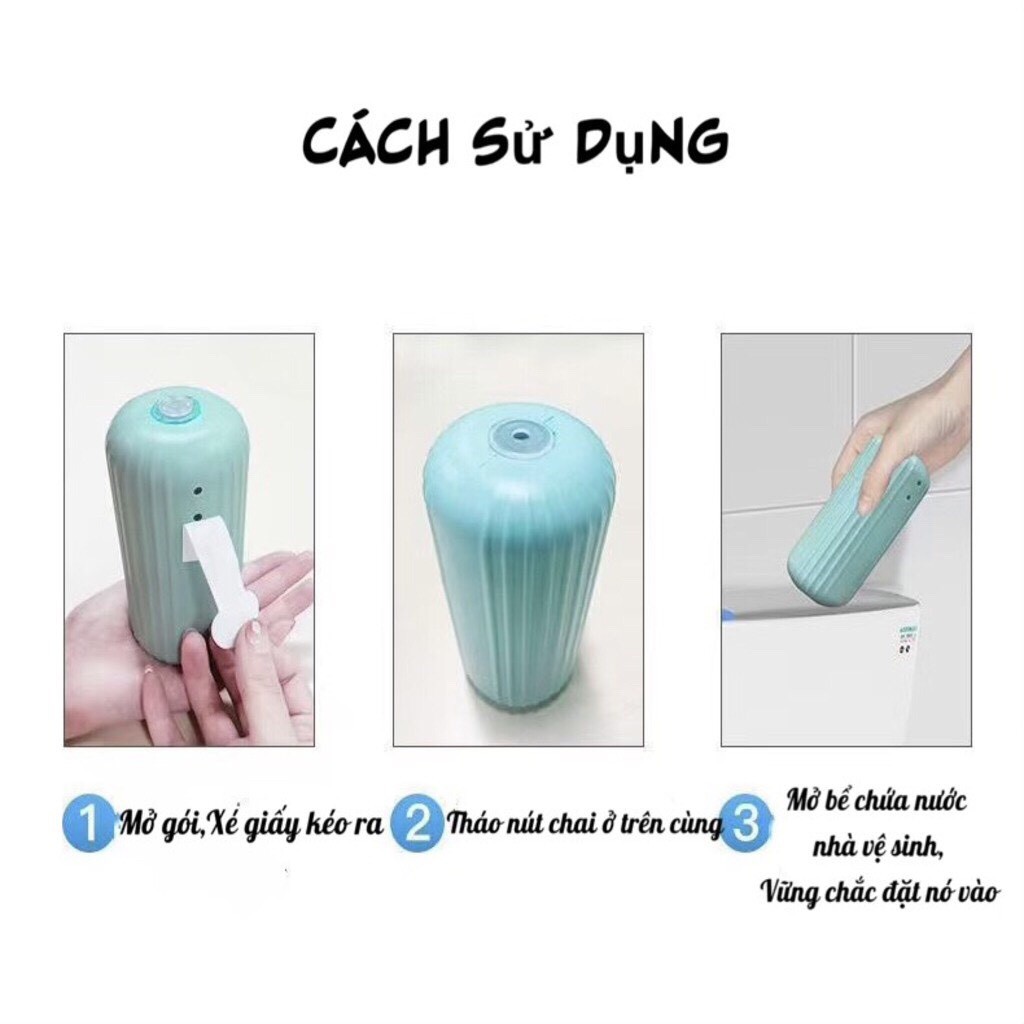 Lọ thả bồn cầu Hàn Quốc - Lọ tẩy bồn cầu diệt khuẩn khử mùi phiên bản mới với màu sắc tự nhiên tienich247