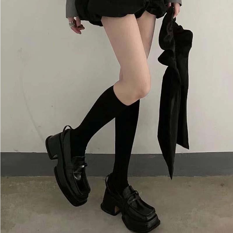 [ORDER 7-15ngày] Giày orfoxd lolita giày da đế dày MŨI VUÔNG phong cách Anh Quốc sang chảnh