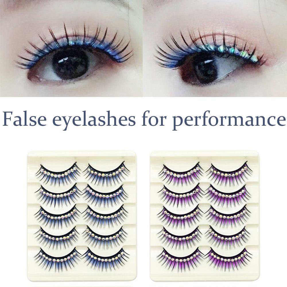 Lông Mi Giả Trang Điểm Chuyên Nghiệp|Cặp Lông Mi Giả Lấp Lánh Dành Cho Trang Điểm Biểu Diễn Múa DIY