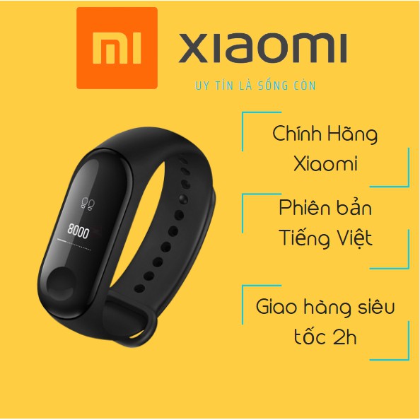 Đồng hồ thông minh xiaomi Miband 3 Bản Tiếng Việt