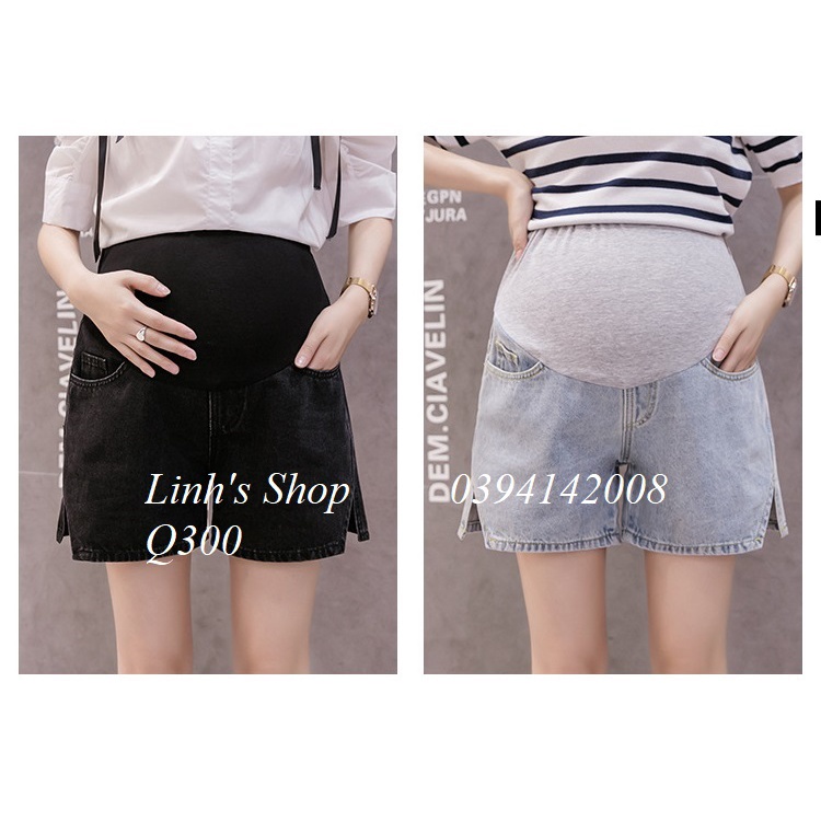 Quần Jean Đùi Bầu Xinh Trẻ Trung Năng Động Q0300