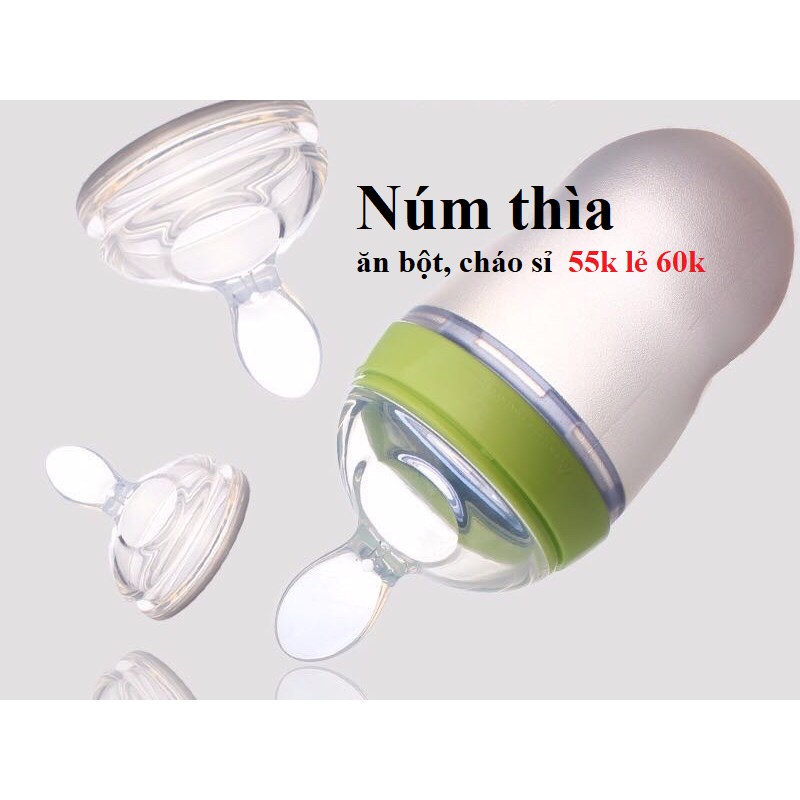 Núm ty bình sữa Como tặng vòng dâu cho bé Ms3