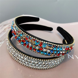  Băng đô kim cương giả sang trọng Hàn Quốc Băng đô kim cương đầy màu sắc thời trang dành cho nữ Phụ kiện tóc 
