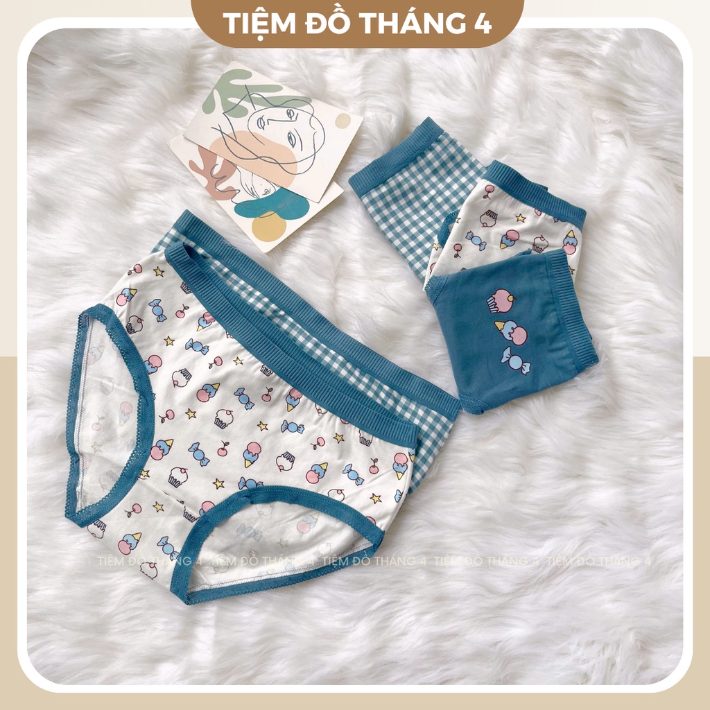 Quần Lót Nữ Siêu Cute Chất Vải Cotton Thông Thoáng Mềm Mịn TIỆM ĐỒ THÁNG 4