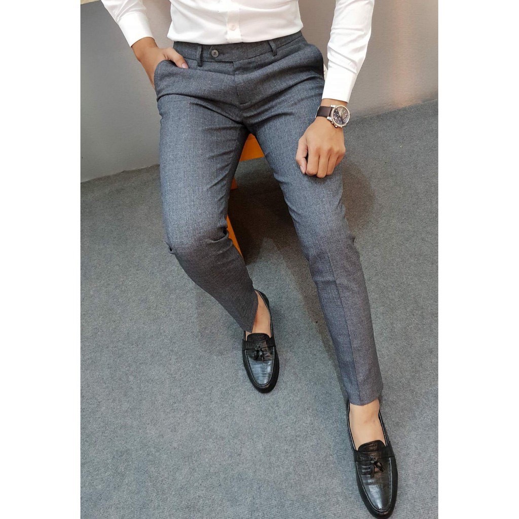 Quần âu dài za gà  VNXK slim-fit, vải nhập khẩu dày dặn cực đẹp, giá tốt cao cấp.