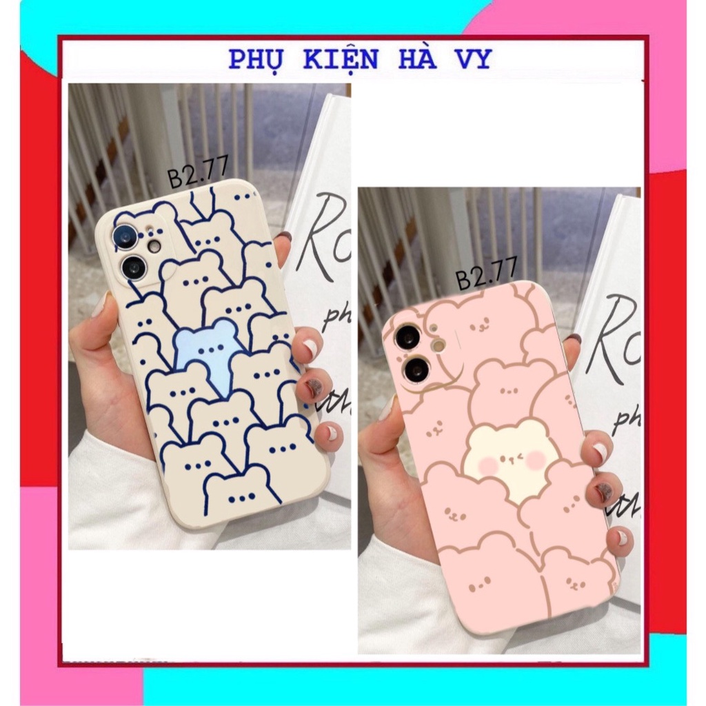 Ốp lưng iphone lưng in hình nhiều gấu 5s/6/6plus/6s/6splus/7/7plus/8/8plus/x/xr/xs/11/12/pro/promax/13/13Promax