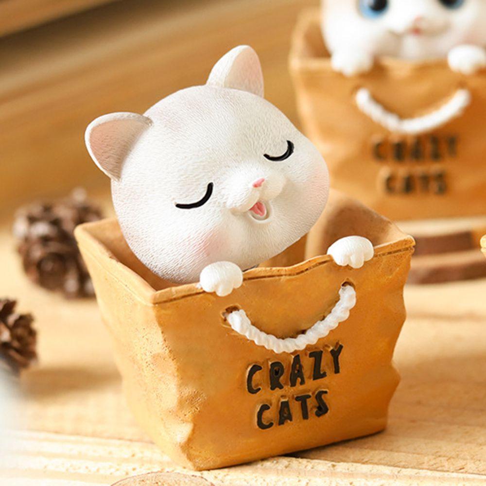 Mô Hình Chú Mèo PISTA Bằng Nhựa Resin Sáng Tạo Trang Trí Xe Hơi