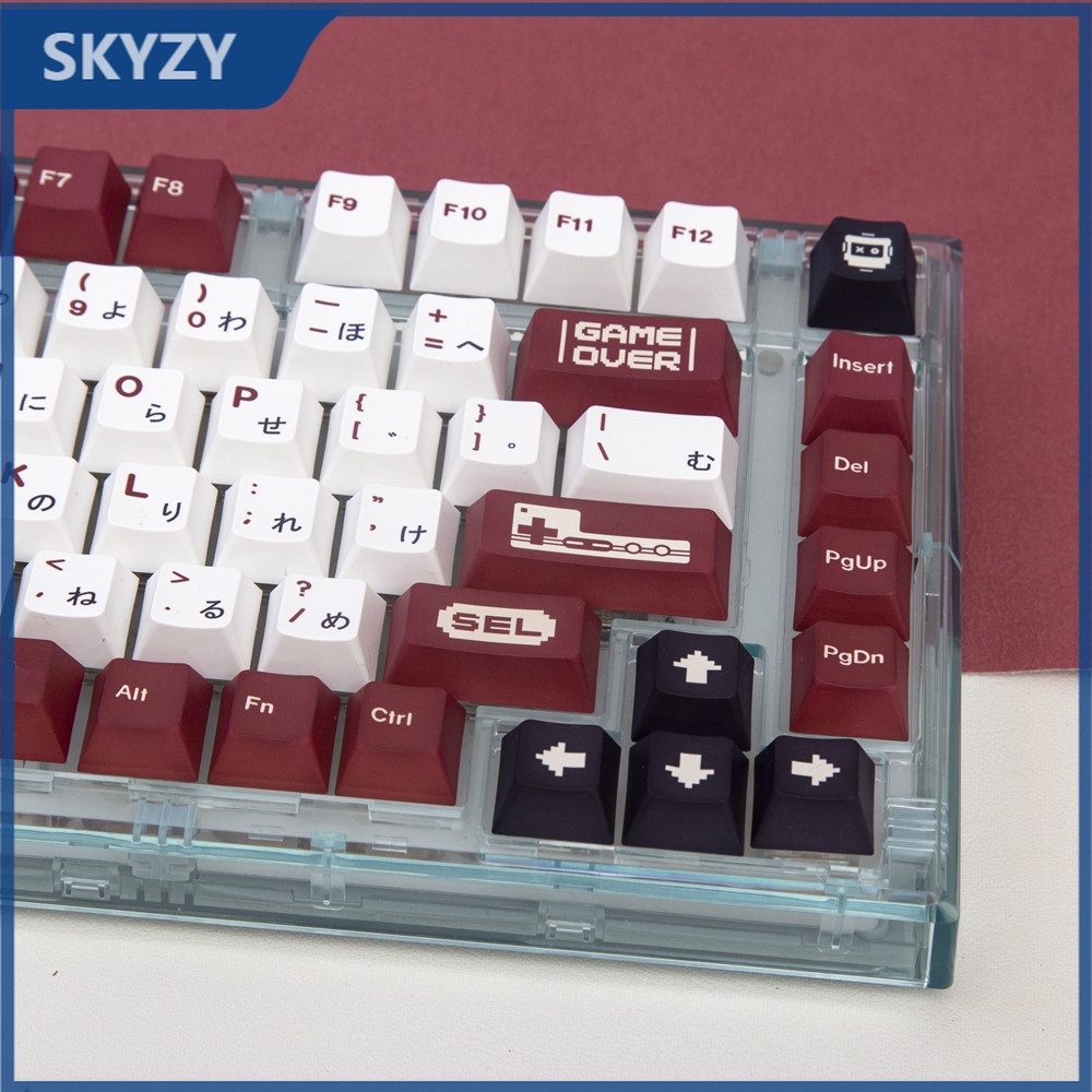 140 Phím FC Keycaps Cherry Profile Retro Video Game PBT DYE SUB Bàn phím cơ học Keycap