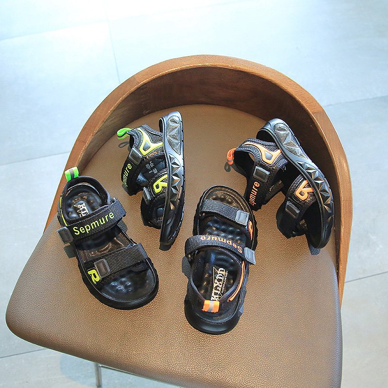 sandal cho bé - dép quai hậu bé trai, bé gái hàng nội địa khâu đế siêu đẹp, bền chữ R 6608 ( có video &amp; ảnh thật)