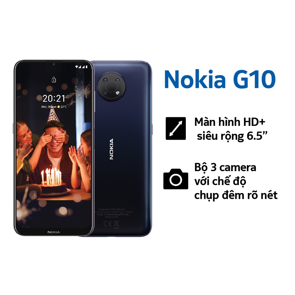 Điện Thoại Nokia G10 4GB/64GB - Hàng Chính Hãng