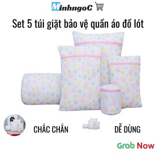 Set 5 túi giặt bảo vệ quần áo đồ lót đủ các kích cỡ - Siêu Thị Minh Ngọc