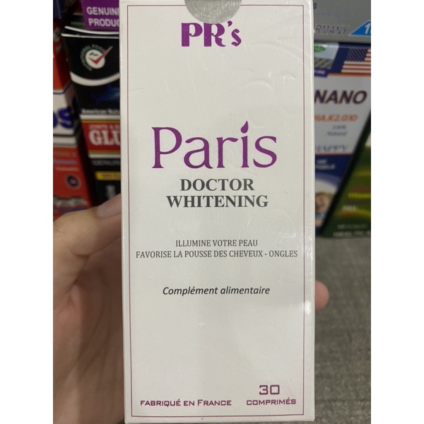 Viên uống trắng da, chống lão hóa và mờ thâm nám PARIS DOCTOR WHITENING