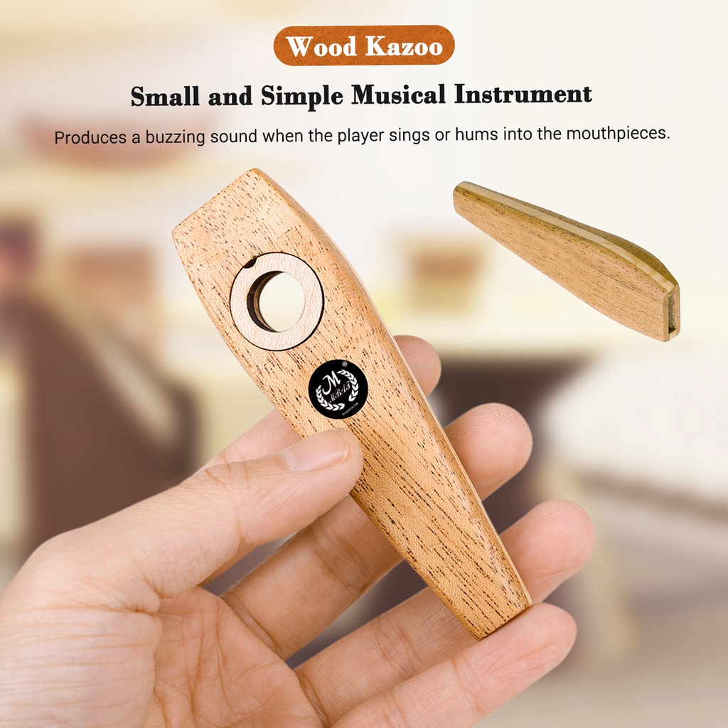 (Giá Thấp Nhất) Nhạc Cụ Kazoo Bằng Gỗ Cực Kỳ Dễ Học Và Chơi Nhạc Cụ Quà Tặng Cho Người Lớn Và Trẻ Em
