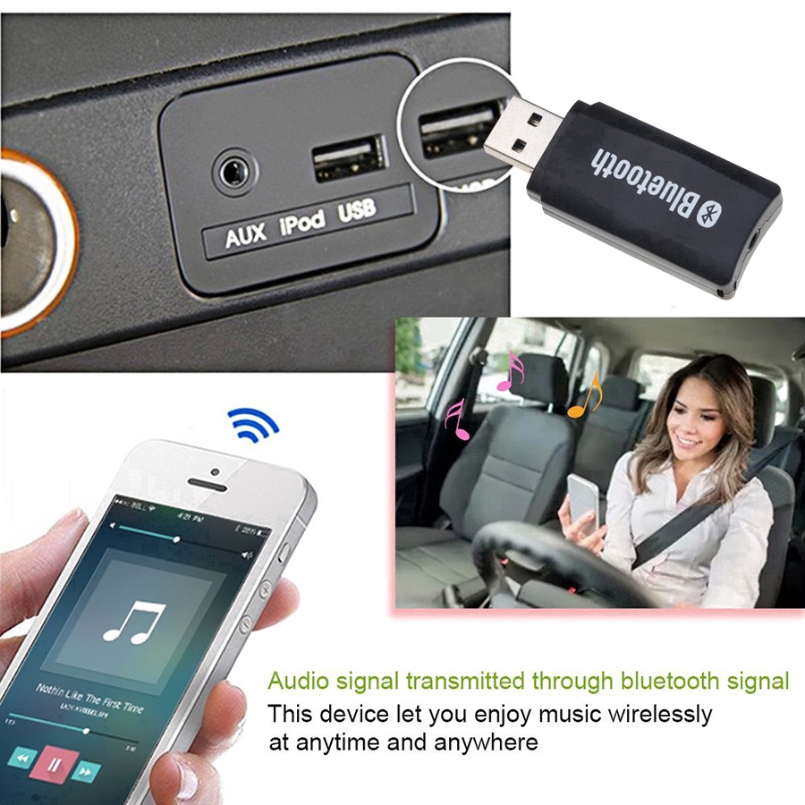 3.5mm Speaker Wireless Bluetooth Receiver AUX for Android / iOS