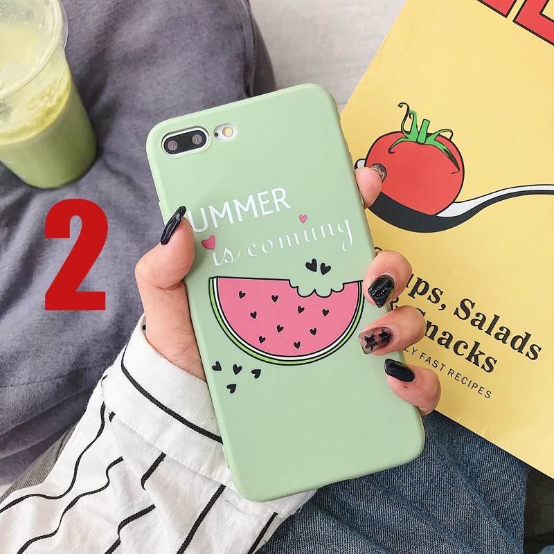 Ốp iphone dẻo Miếng dưa hấu dễ thương cho 11/11pro/11promax/x/xs/xr/xsmax/6/7/8/plus/splus/12 pro max/13 pro max-a255