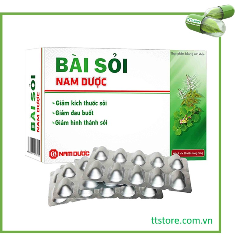 Bài sỏi Nam Dược - Sỏi thận, sỏi mật (Hộp 40 viên)