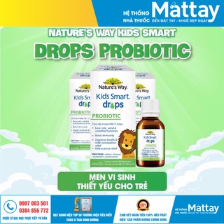 Kids Smart Drops Probiotic  - Men vi sinh thiết yêu cho bé với 1 tỷ lợi khuẩn.