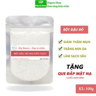 Bột đậu đỏ nguyên chất tắm trắng, đắp mặt handmade 100g