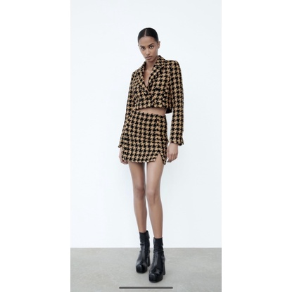 Set dạ tweed Zara TQXK