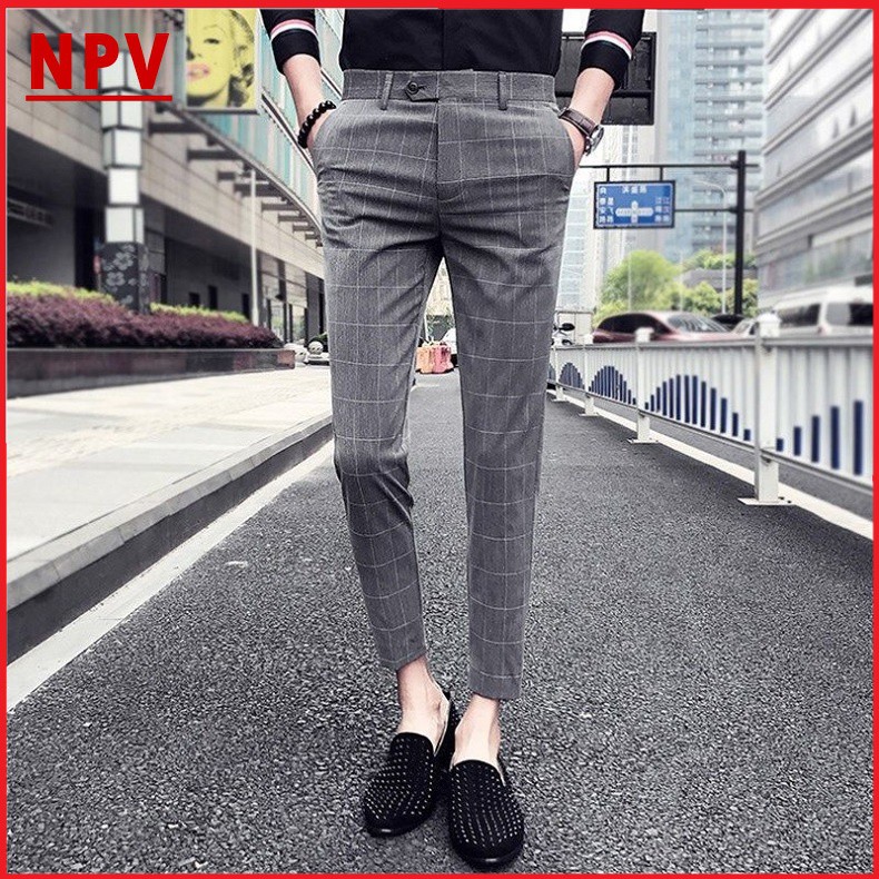 Quần âu nam kẻ sọc chất vải cotton cao cấp, quần tây chuẩn thiết kế hàn quốc, cực tôn dáng, lịch sự, trẻ trung | BigBuy360 - bigbuy360.vn