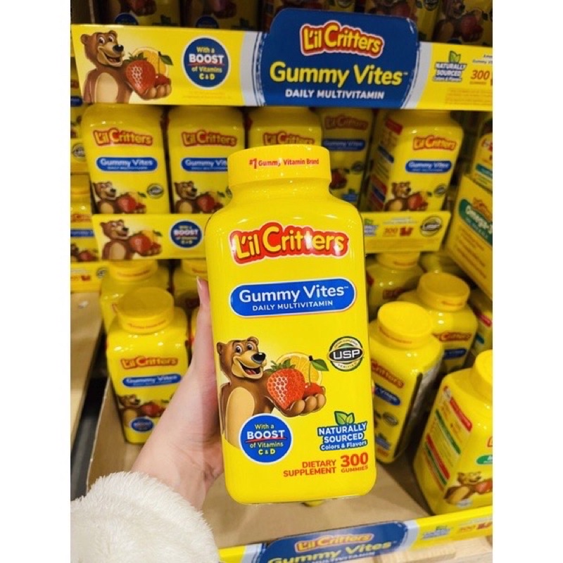 Kẹo dẻo gấu tổng hợp vitamin L’il Critters -Gummy Vites (300v)