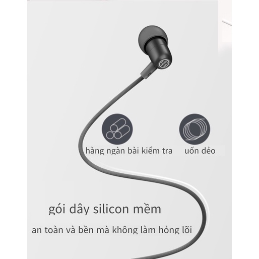 Tai nghe nhỏ trong tai có dây 3.5mm bằng kim loại Nút tai giảm tiếng ồn âm trầm nặng