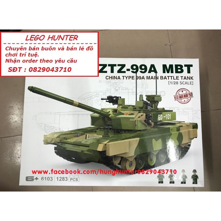 Bộ lắp ráp Lego  Xe Tank Type 99A China Main Battle Tank GUDI