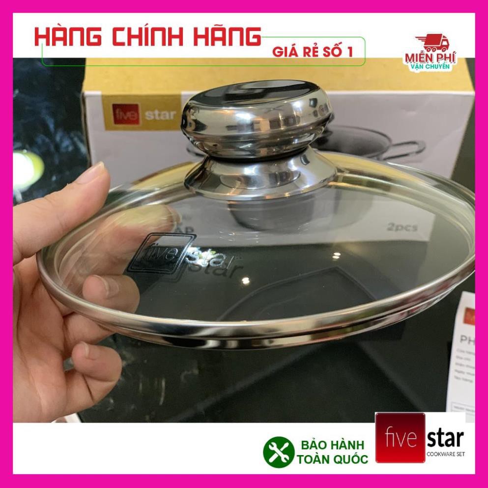 NỒI INOX FIVESTAR ĐÁY TỪ CAO CẤP 16cm, 24cm NỒI INOX BẾP TỪ FIVESTAR, 3 ĐÁY CAO CẤP, BẢO HÀNH 5 NĂM