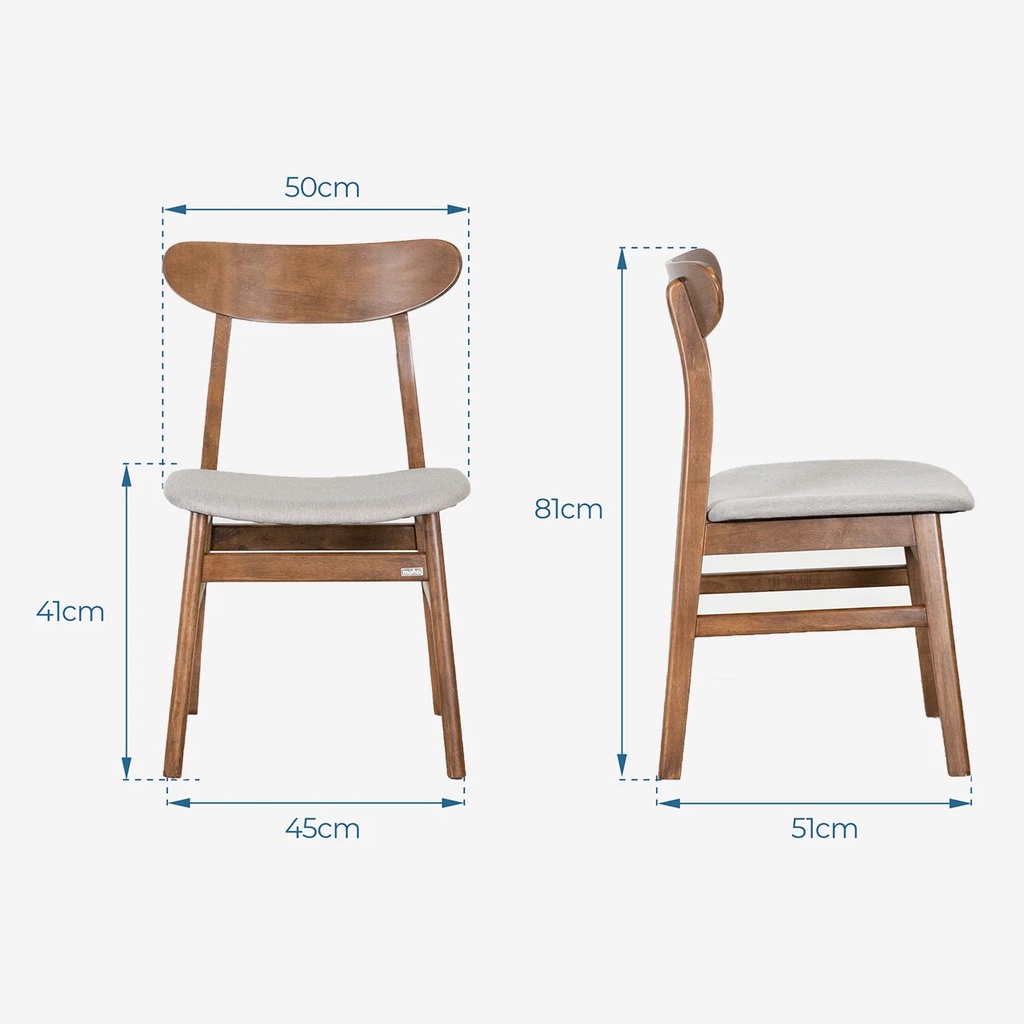 Ghế Ăn Gỗ Cao Su Tự Nhiên MOHO OSLO 601