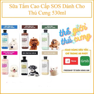 Sữa Tắm Cao Cấp SOS Dành Cho Thú Cưng 530ml | Sữa Tắm Chó Mèo