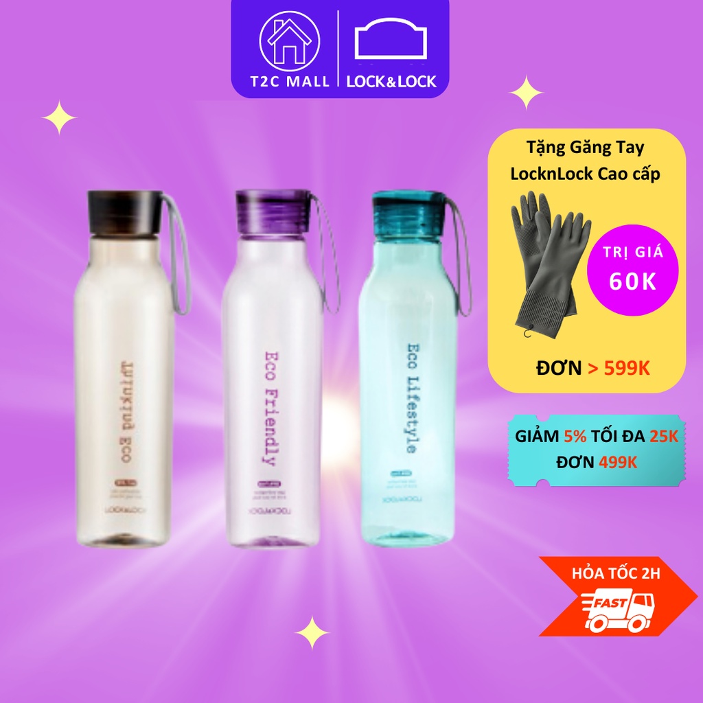 Bình Nước Tritan 550ml Lock&Lock Eco Life ABF644 - T2Cmall