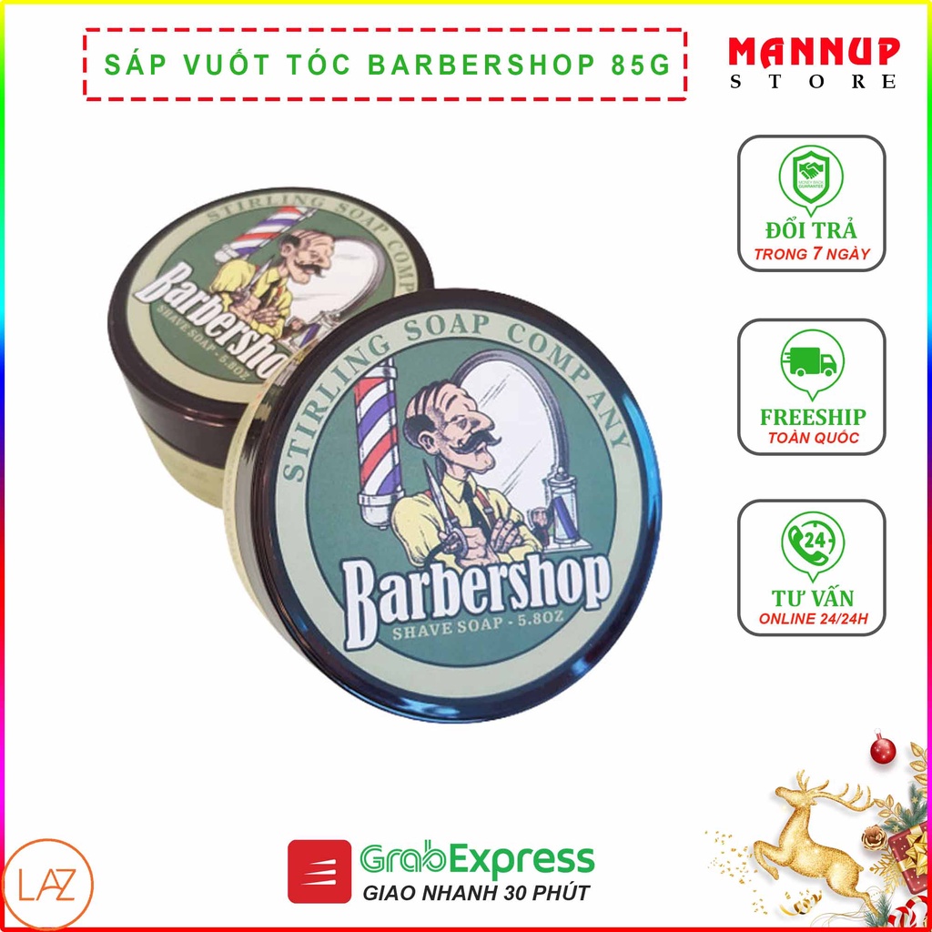 [Chính Hãng] Sáp Vuốt Tóc Nam Barbershop 85g - Wax Tạo Kiểu Tóc Cao Cấp, Mùi Thơm Nhẹ Nhàng, Dễ Chịu