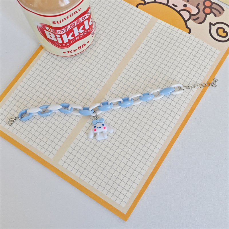 Lắc Tay Charm Thỏ Trắng Cinnamoroll phụ kiện vòng thời trang xinh xắn dễ thương