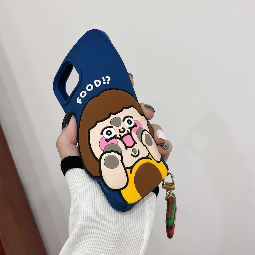 Ốp Điện Thoại Dẻo Họa Tiết Hoạt Hình Cô Gái Dễ Thương Chống Rơi Cho Iphone Xs Max XR 11 12 13 Pro Max