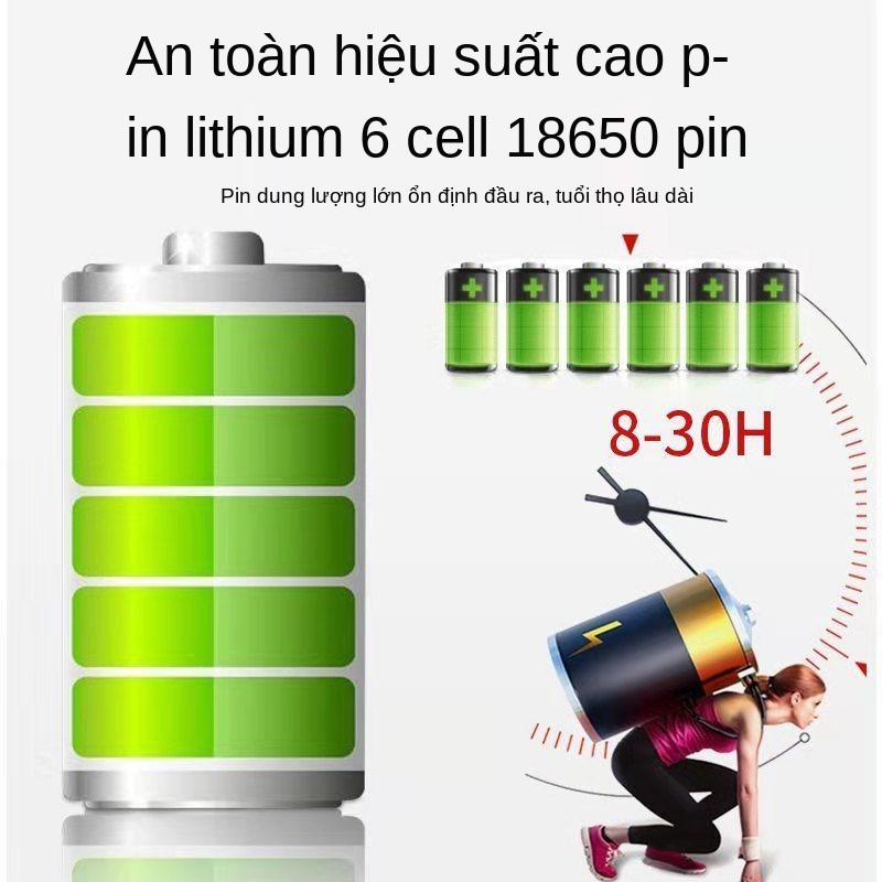 【Khuyến mãi giảm giá】 Đèn pha LED ánh sáng mạnh có thể sạc lại P500 đánh cá ban đêm siêu lớn tại chỗ xenon c