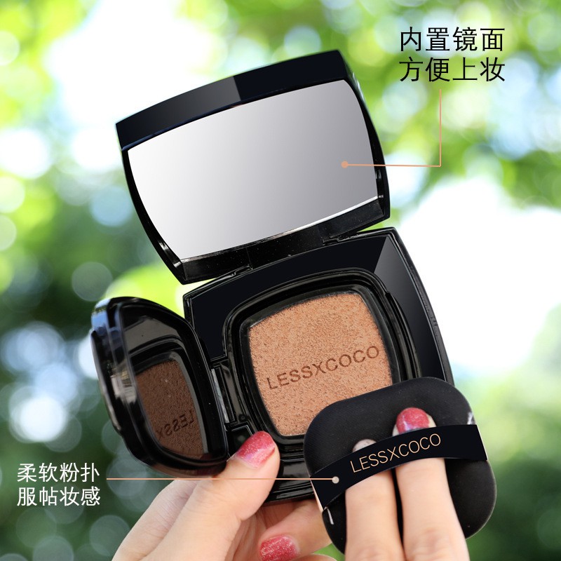 (Hàng Mới Về) Phấn Nước LESSXCOCO Khuyết Điểm Dưỡng Ẩm Kiềm Dầu Lâu Trôi Air Cushion Bb Cream Che thế giới skinfood mĩ phẩm nội địa trung | BigBuy360 - bigbuy360.vn