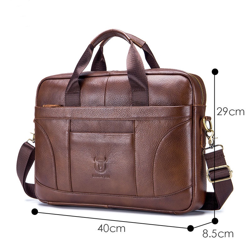 Túi Xách Da Bò Đựng Laptop Thời Trang Công Sở Cho Nam