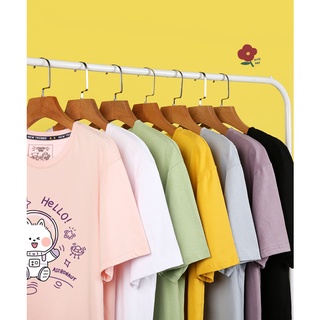 Áo thun Oversize Nam Nữ Thỏ Phi Hành Gia Hello