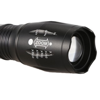 LED Rechargeable Flashlight T6 18650 Battery Camping Powerful(TYPE A)