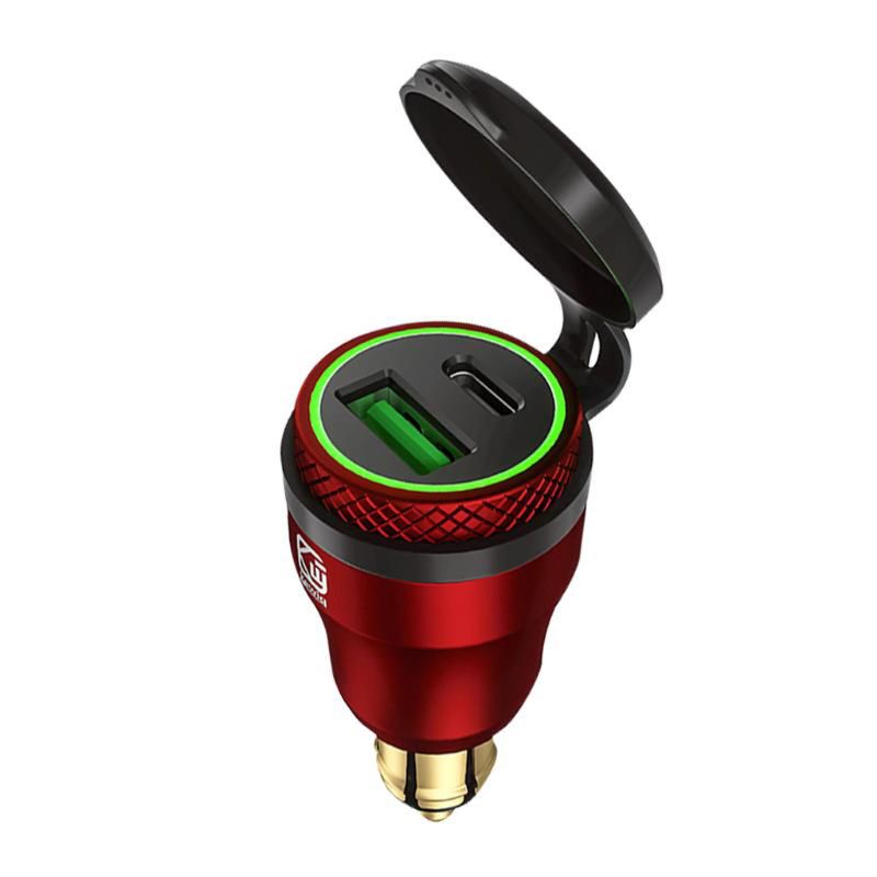 Tẩu Sạc Nhanh PD &amp; QC3.0 Hai Cổng USB Chuyên Dụng Cho Xe Hơi / Xe Máy / Tàu Thuyền