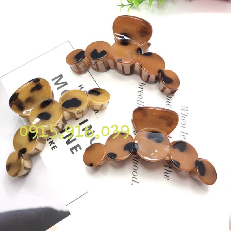Kẹp tóc càng cua phối đốm màu, Kẹp Càng Cua Đốm
