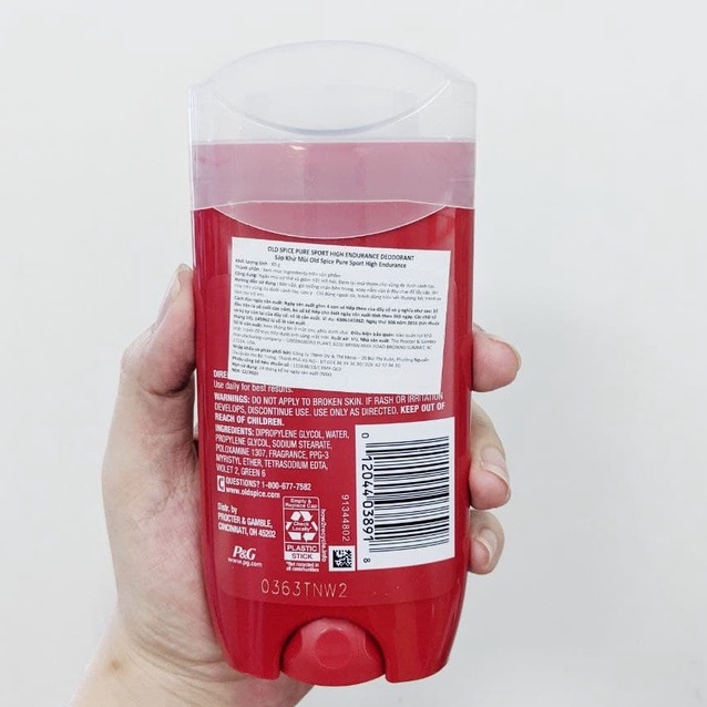Lăn nách nam OLD SPICE Pure Sport High 85g /Lăng sáp khử mùi hiệu cánh buồm đỏ Bearglove/Wolfthorn/fiji/volcano 73g