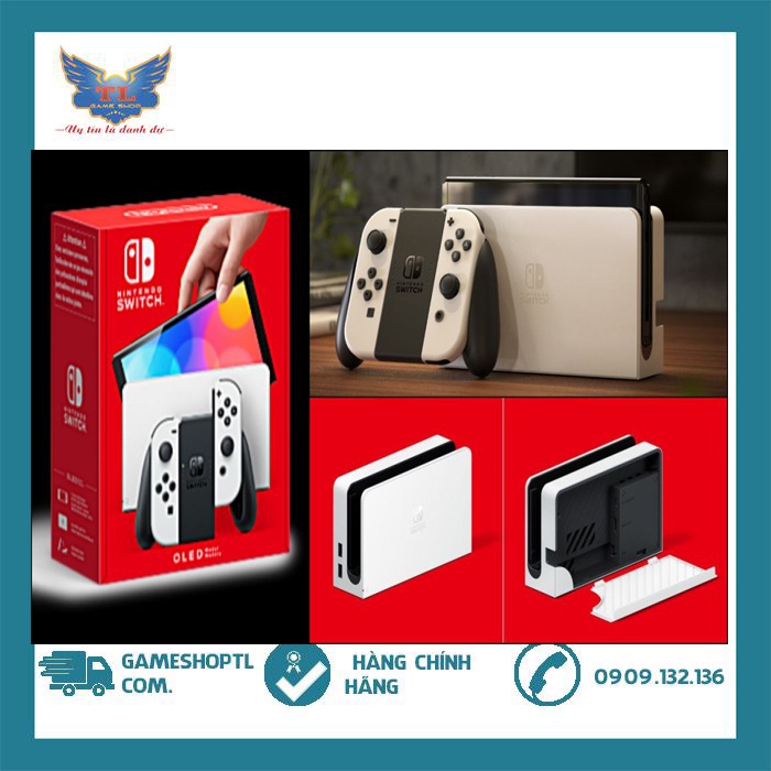 Máy Game Nintendo Switch OLED model - White Joycon | WebRaoVat - webraovat.net.vn